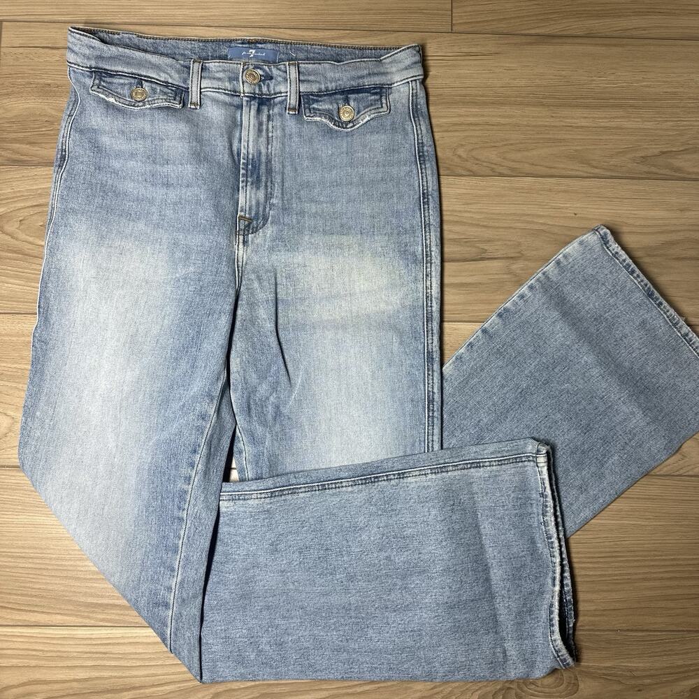 7‎ For All Mankind Jeans Size 30 Y2K Style A Pocket boot cut Denim Blue